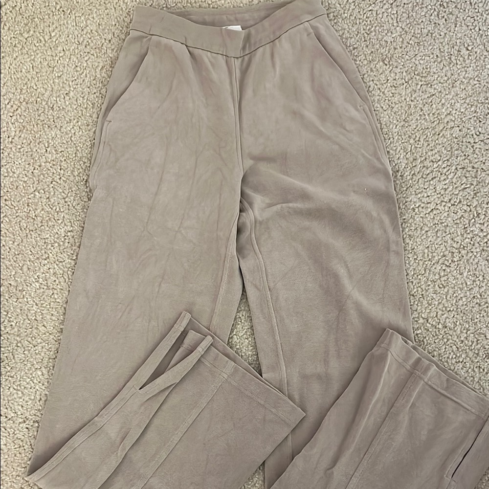 Lululemon Taupe Wide Leg Pants